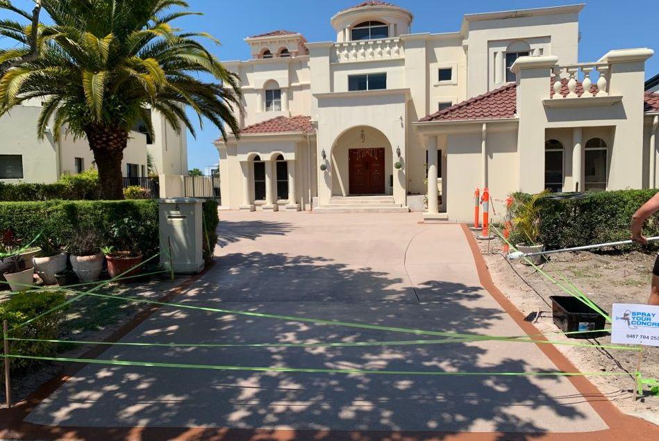Decorative Concrete on the Gold Coast Elevate Y Spray Your Concrete