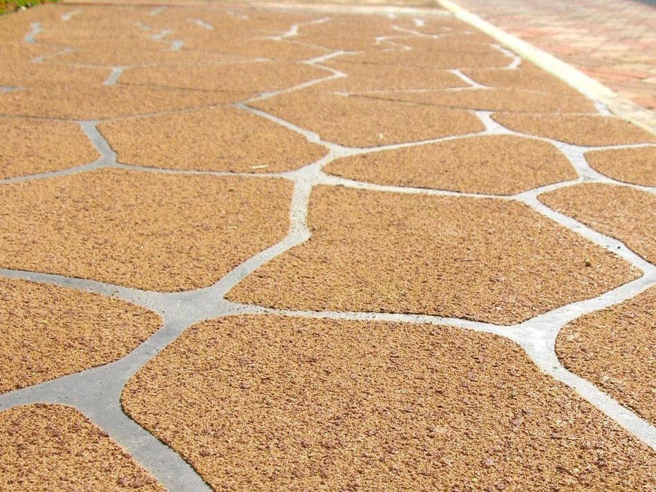 stencil concrete driveway