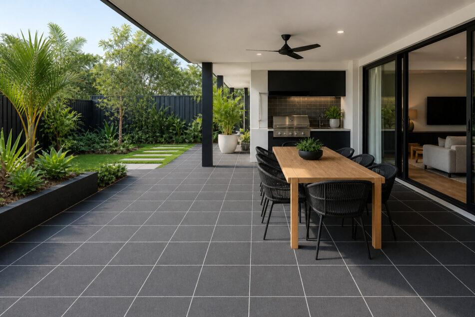 spray-on paving on gold coast patio